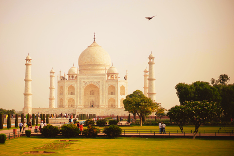 Visite du Taj Mahal depuis Delhi : Visite d'Agra en voiture le même jourVisite avec voiture + chauffeur + entrée payante + guide touristique + déjeuner