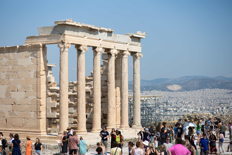 Vroege ochtend begeleide wandeling naar de Akropolis en het museumBegeleide wandeling door Akropolis en museum - met kaartjes