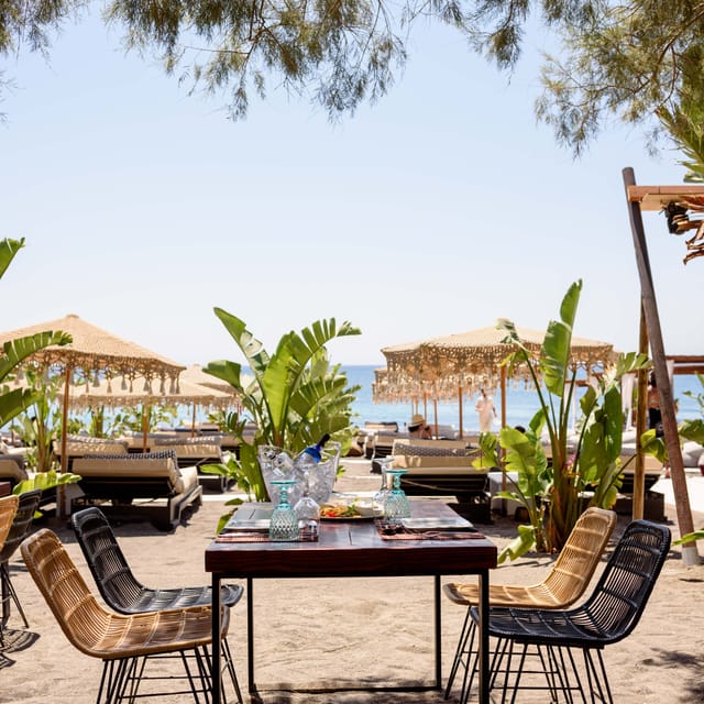 Perivolos Beach, Sun-Bed Experience FortyOne Bar Restaurant - Housity