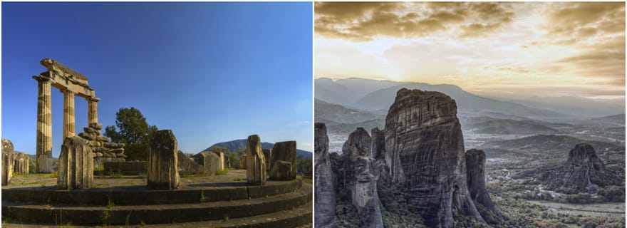 Visite guidée espagnole de 2 jours à Delphes et aux Météores
