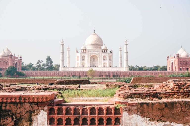 Au départ d'Agra : Fort d'Agra et Mehtab Magh avec visite des boutiques