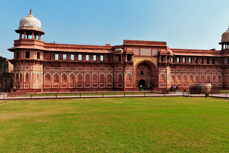 Au départ d'Agra : Fort d'Agra et Mehtab Magh avec visite des boutiques