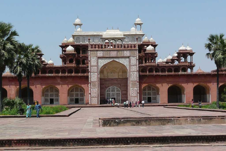 Depuis Agra : Itmad-ud-Daula et le tombeau d'Akbar avec visite à pied