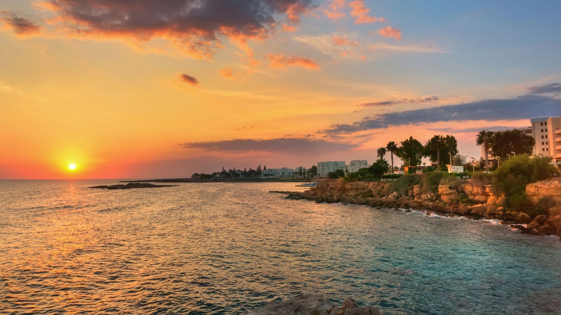 Protaras: Blaue Lagune, Meereshöhlen und Schildkrötenbucht bei Sonnenuntergang