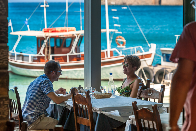 Heraklion Spinalonga Agios Nikol. Elounda all inn Boat + BBQ Pick up from Malia, Stalis, Hersonisos, Analipsi, & Gouves