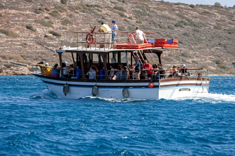 Heraklion Spinalonga Agios Nikol. Elounda all inn Boat + BBQ Pick up from Malia, Stalis, Hersonisos, Analipsi, & Gouves