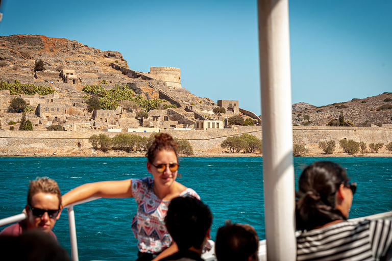 Heraklion Spinalonga Agios Nikol. Elounda all inn Boat + BBQ Pick up from Malia, Stalis, Hersonisos, Analipsi, & Gouves