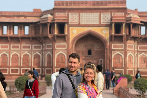 Desde Jaipur - Sáltate la cola: Excursión al Taj Mahal y AgraExcursión con Coche + Guía + Entrada