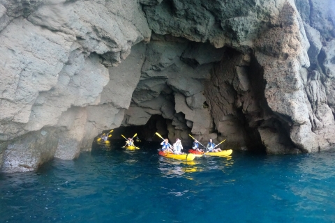 Lomo Quiebre: Mogan Kayaking and Snorkeling Tour in Caves