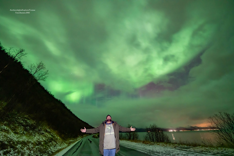 Tromsø: Wycieczka po zorzy polarnej ze zdjęciami i ciepłymi kombinezonami