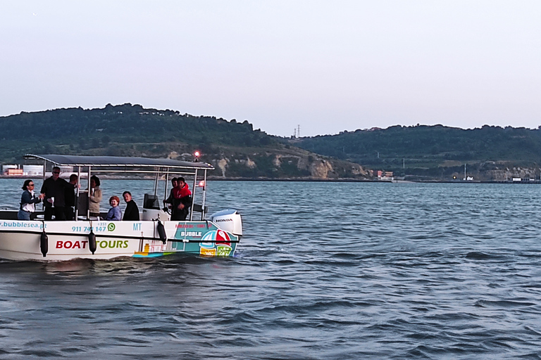 Lissabon: City Boat Cruise overdag/zonsondergang/nacht met champagne