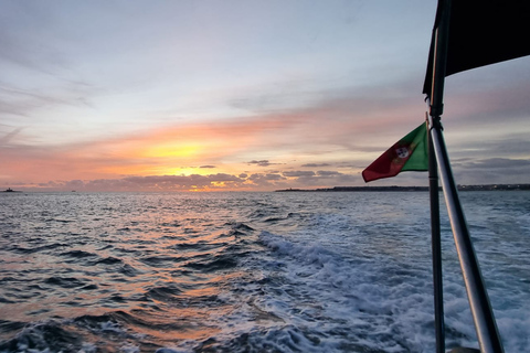 Lisboa: Crucero en barco por la ciudad de día/atardecer/noche con champán