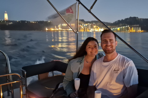 Lisbonne : Croisière en bateau de jour/coucher de soleil/nuit avec champagne