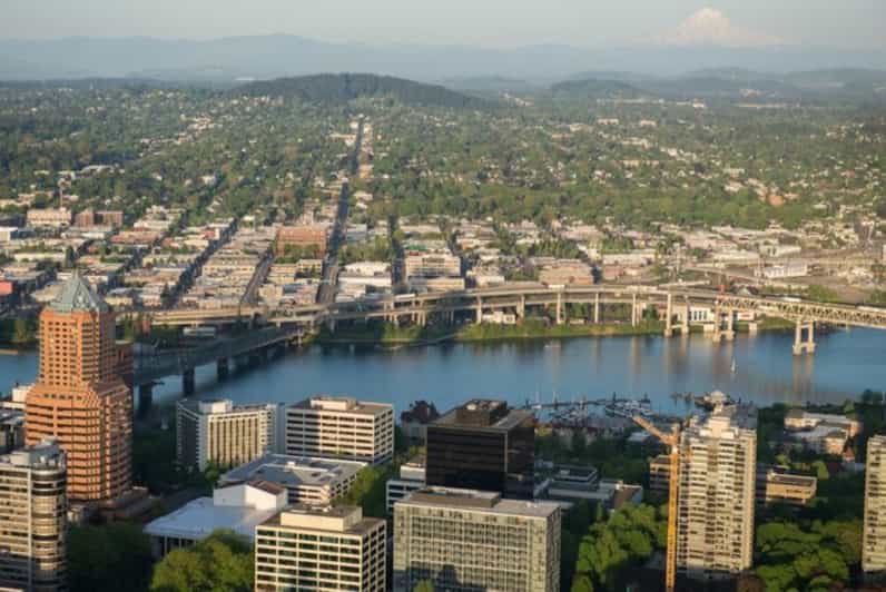 From Portland Skyscrapers and Bridges Helicopter Tour GetYourGuide