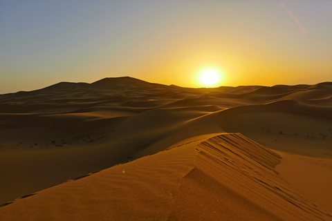 Merzouga: Overnight Camel Trek with Sandboarding Standard Desert Camp