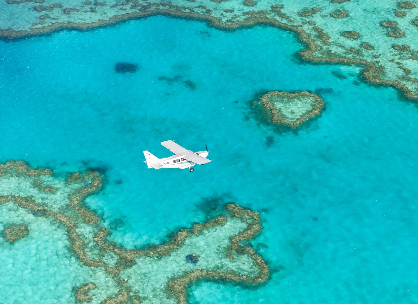 Fra Airlie Beach: Whitsundays Scenic Flight med afhentning