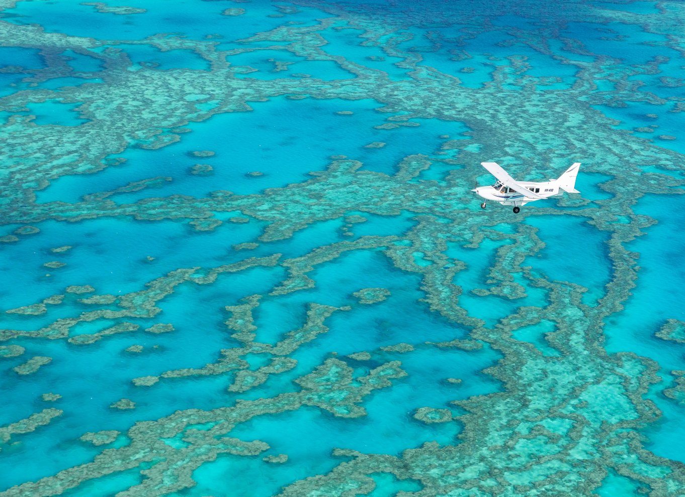 Fra Airlie Beach: Whitsundays Scenic Flight med afhentning