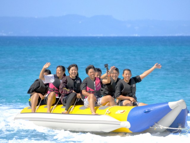Visit Recommended for families ♪3 types of marine sports with BBQ in Onna