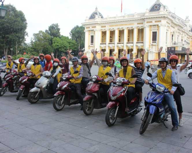 Hanoi: Turul cu motocicleta cu 7 degustări de mâncare și obiective turistice