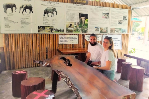Phuket: Guardería Privada de Elefantes y Balsa de Bambú en Khao SokGuía de habla alemana