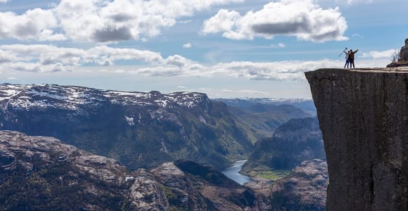 Stavanger: Preikestolen Klassischer Wanderweg und Seitenweg
