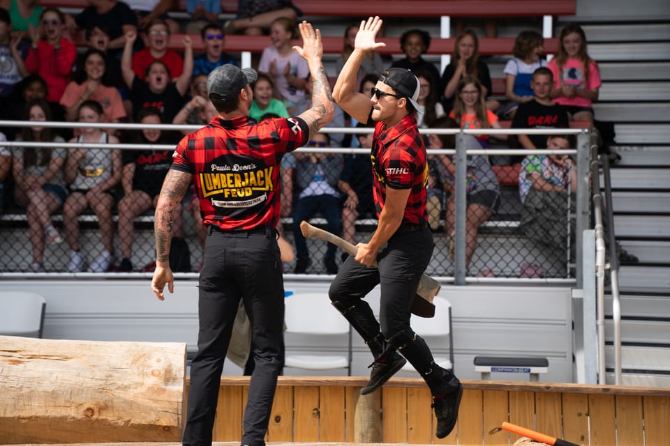 Pigeon Paula Deen's Lumberjack Feud Supper Show GetYourGuide