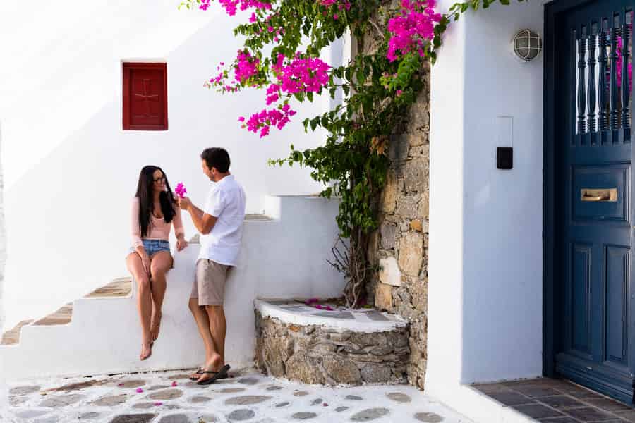 Mykonos: Privates Fotoshooting in Mykonos-Stadt (Chora). Foto: GetYourGuide