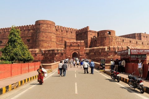 Excursion d'une journée à Agra et au Taj Mahal et billet de train à partir de Dehli
