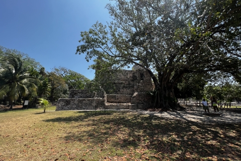 Combinatie 2 in 1 Maya-ruïnes + Parasail in Cancun Bay