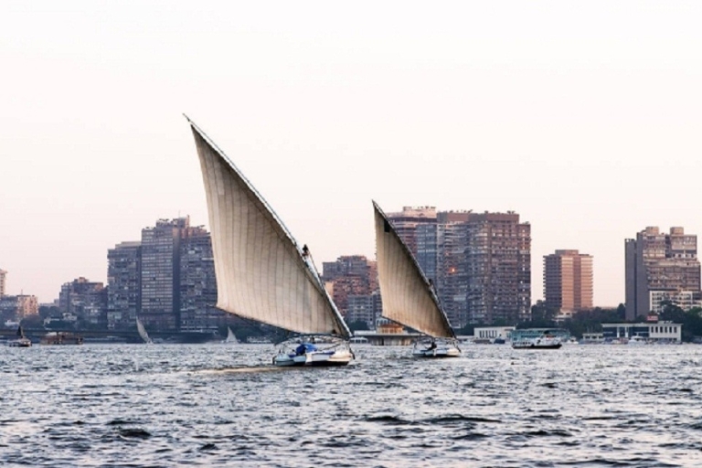 Caïro: Felucca-rit op de rivier de Nijl met maaltijden
