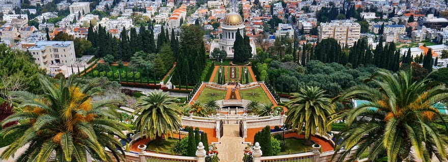 Haïfa : jardins bahá'ís, colonie allemande et vues sur la Méditerranée