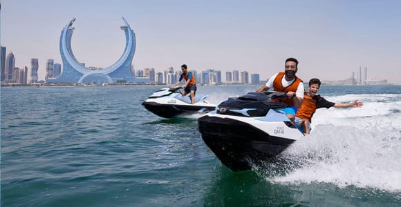 Guided Jet Ski Adventure in Qatar: Ride, Explore Coastline