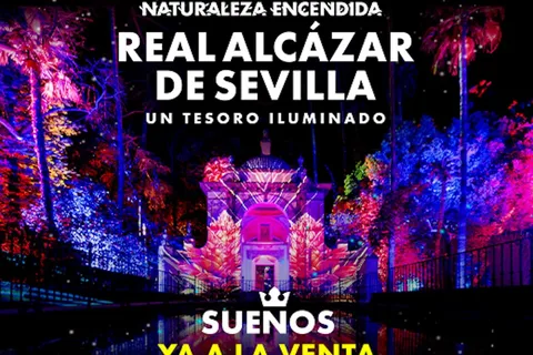 Alcázar i Sevilla: Naturaleza Encendida Light Show Billett