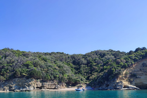 Croisière privée vers l'île de la Tortue, les grottes de Keri et les Mizithres