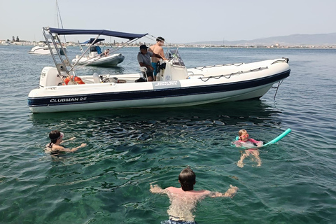 Cagliari: Devil’s Saddle Boat Tour with 4 Stops and Prosecco Cagliari: Sunset Boatour,Last Dive at Devil's Saddle eDrinks