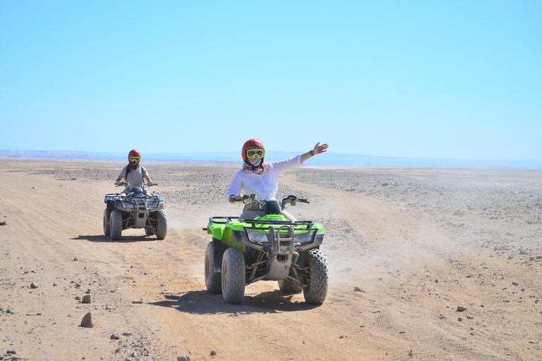 Hurghada: Tent Village Camp ATV Ride, Camel, BBQ Dinner Show Tent Village Camp ATV Ride + Dinner&Show (Group Tour)
