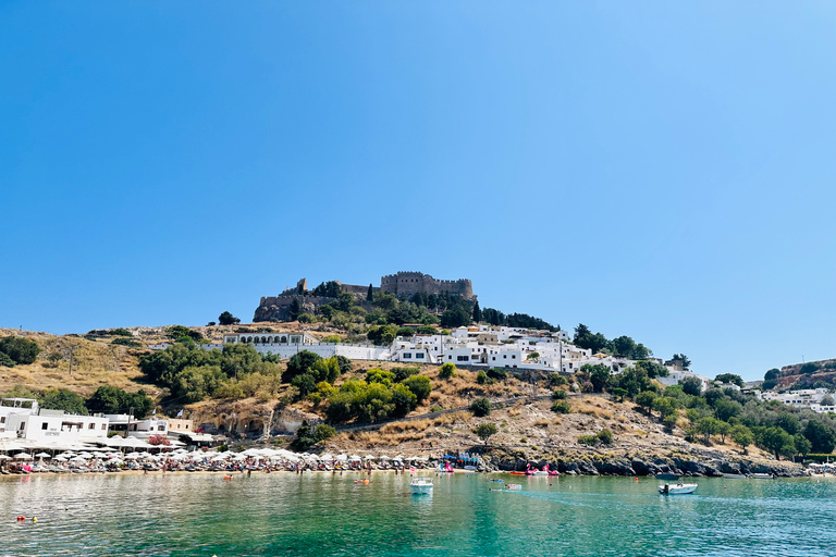 Rhodes : Excursion en bateau à grande vitesse à LindosCircuit avec arrêt prolongé à Lindos