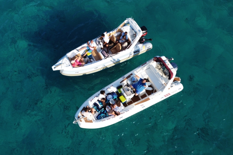 From Kissamos: Balos Lagoon and Gramvousa Private Cruise Balos and Gramvousa Island - cruise on a 5 meter speedboat