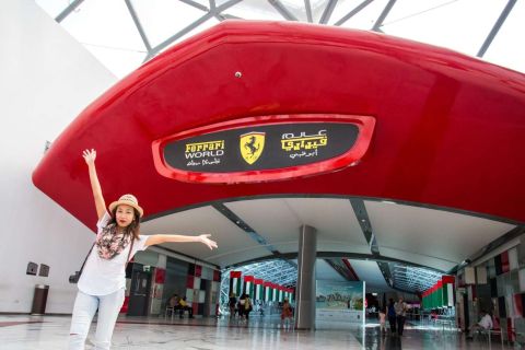From Dubai: Round-trip Transfer to Ferrari World Abu Dhabi