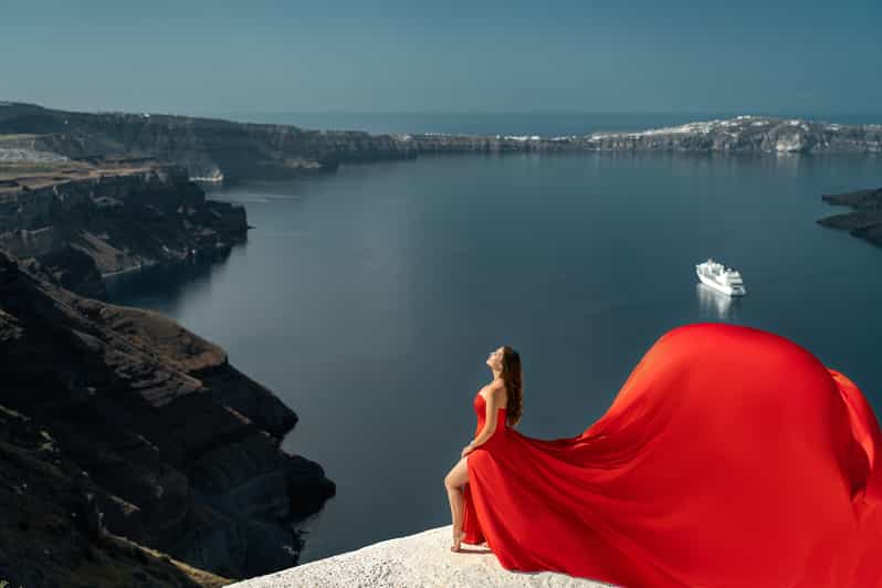 Santorini: Flying Dress Photoshoot | GetYourGuide