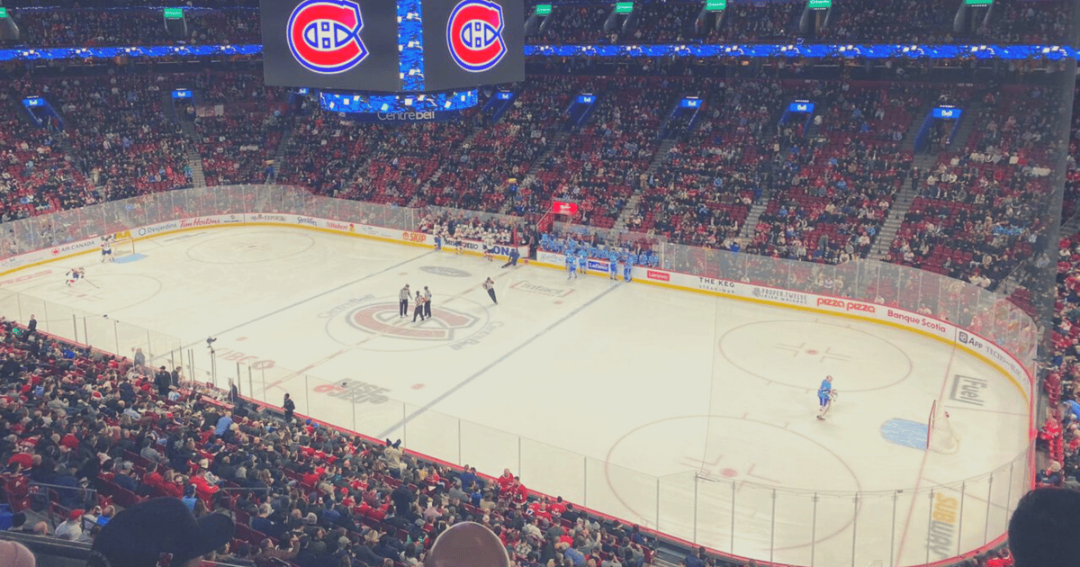 Centre Bell Billet pour un match de hockey sur glace des Canadiens de