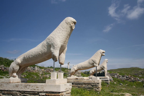 Mykonos: Delos-boottransfer met audiogids op je telefoonMykonos: Delos-boottransfer met audiogids op uw telefoon