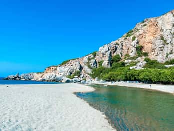 From Chania: Preveli Palm Beach Day Tour