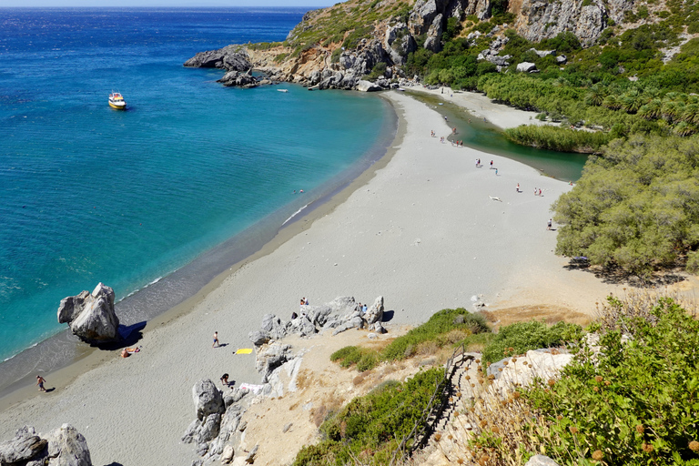 Från Chania: Dagstur till Palm Beach i Preveli