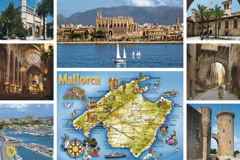 Mallorca Highlights Tour: Palma Ciudad, Tapas, Bazar, PlayaMallorca: Excursión Destacada con Degustación de Tapas, Ciudad y Playa