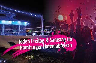 Hamburg: Freitag und Samstag Nacht Bootsparty