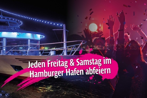 Hamburg: Freitag und Samstag Nacht BootspartyHamburger Hafenjubiläum Bootsparty 2024