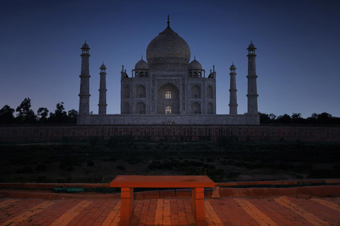 Excursión nocturna de luna llena al Taj Mahal desde Delhi (Todo incluido)Viaje todo incluido con hoteles de 5 estrellas