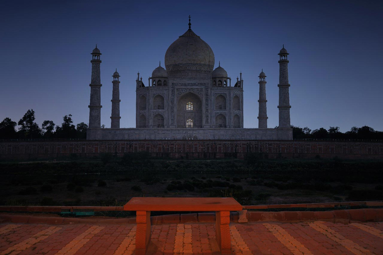 Excursión nocturna de luna llena al Taj Mahal desde Delhi (Todo incluido)Viaje todo incluido con hoteles de 5 estrellas