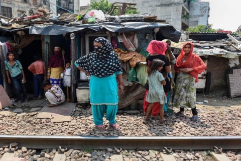 Wycieczka piesza po slumsach w Delhi